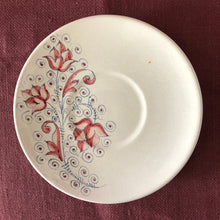 Load image into Gallery viewer, Maiolica Tea Cup with Saucer Umbrian Rose