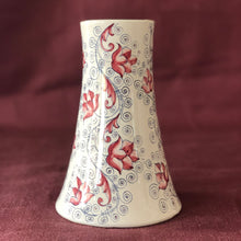 Load image into Gallery viewer, Maiolica Flower Vase 'Umbrian Rose'
