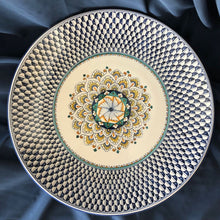 Load image into Gallery viewer, Large majolica wall plate Blue Fish Scale