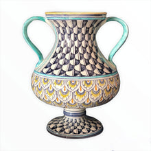 Load image into Gallery viewer, Blue Fish Scales amphora