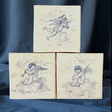 Load image into Gallery viewer, Putti majolica tiles set of three