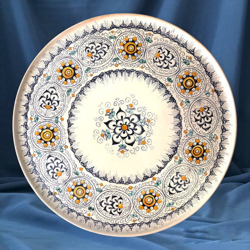 handmade ceramics maiolica pottery cake dish