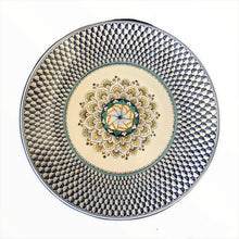 Load image into Gallery viewer, Large majolica wall plate Blue Fish Scale