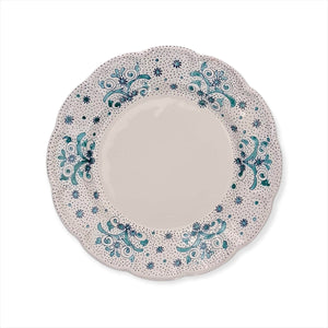 handmade ceramic dessert plate aquamarine