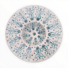 Carica l'immagine nel visualizzatore di Gallery, Priest's Hat Decorative Wall Plate 'Moresco Aquamarine'