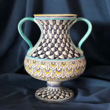 Load image into Gallery viewer, Blue Fish Scales amphora