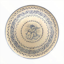 Load image into Gallery viewer, Majolica plate Putto Blue Dream