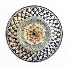 Load image into Gallery viewer, Small majolica wall plate Blue Fish Scales