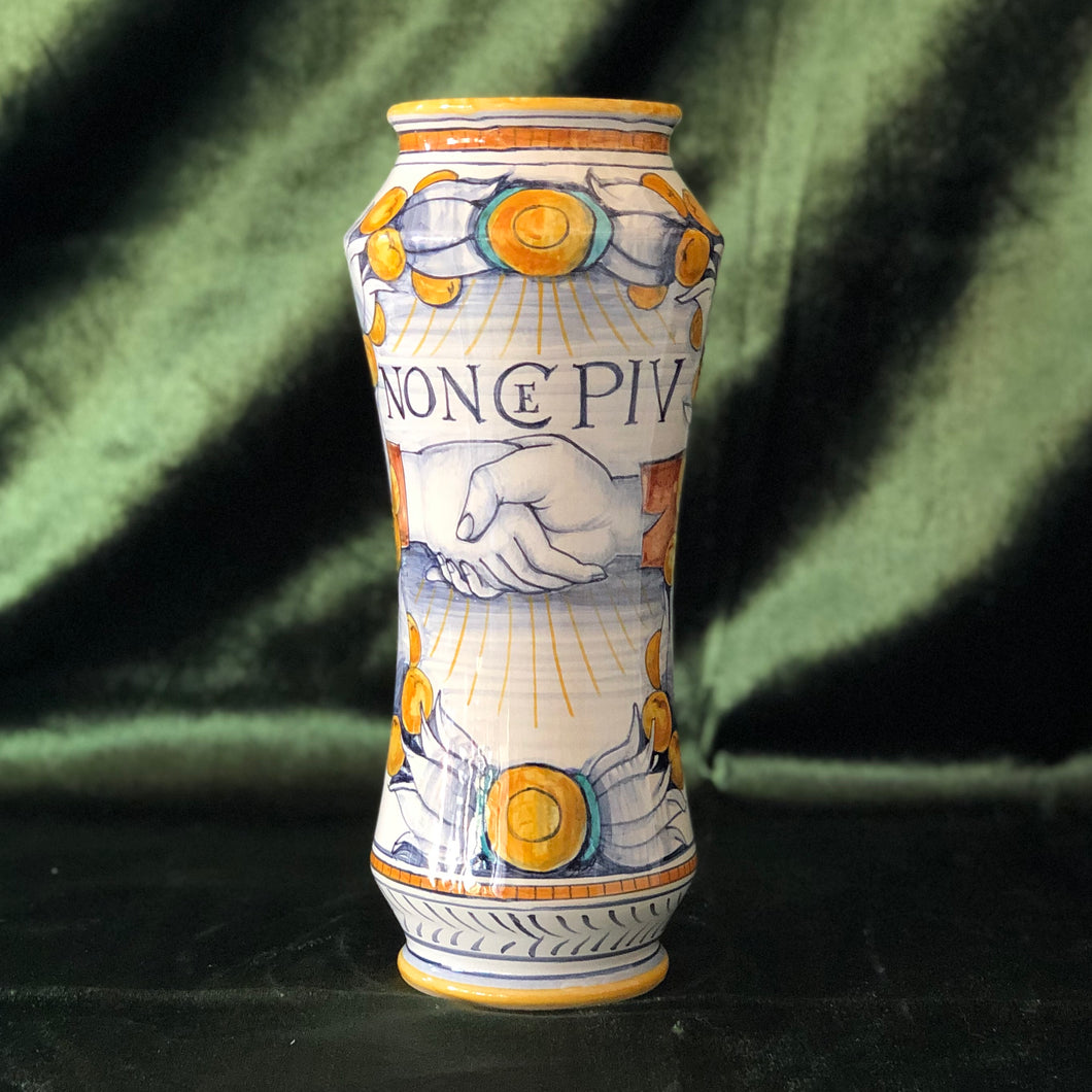 Renaissance majolica Jar 'Friendship'