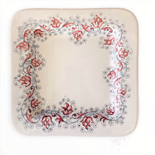 Load image into Gallery viewer, Square Plate Umbrian Rose
