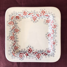 Load image into Gallery viewer, Square Plate Umbrian Rose
