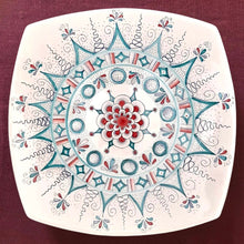 Load image into Gallery viewer, Square Majolica Plate &#39;Elia&#39;
