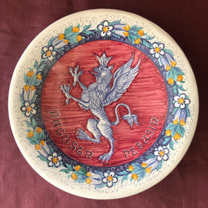 Decorative Wall Plate 'Perugia Griffin'