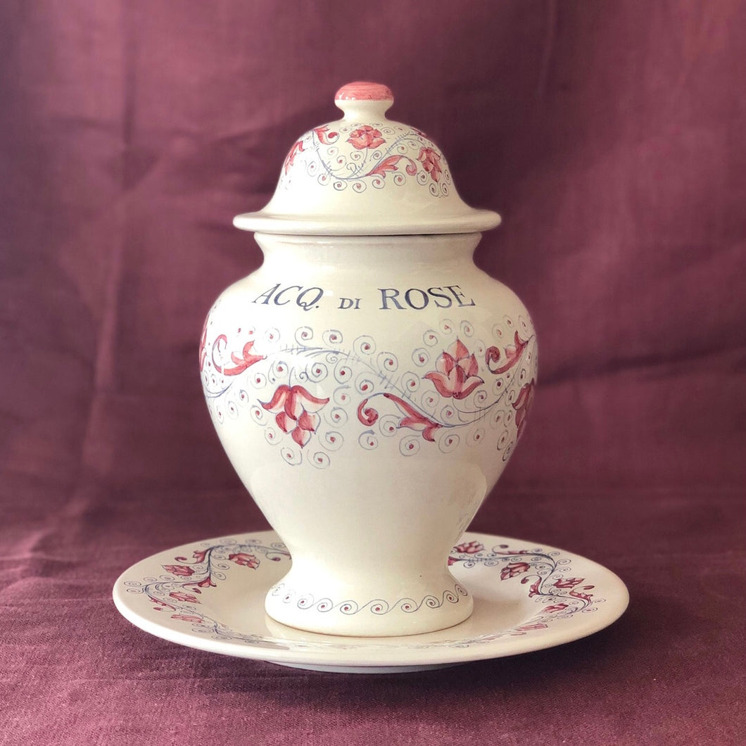 Albarello Jar 'Umbrian Rose' Rose Water