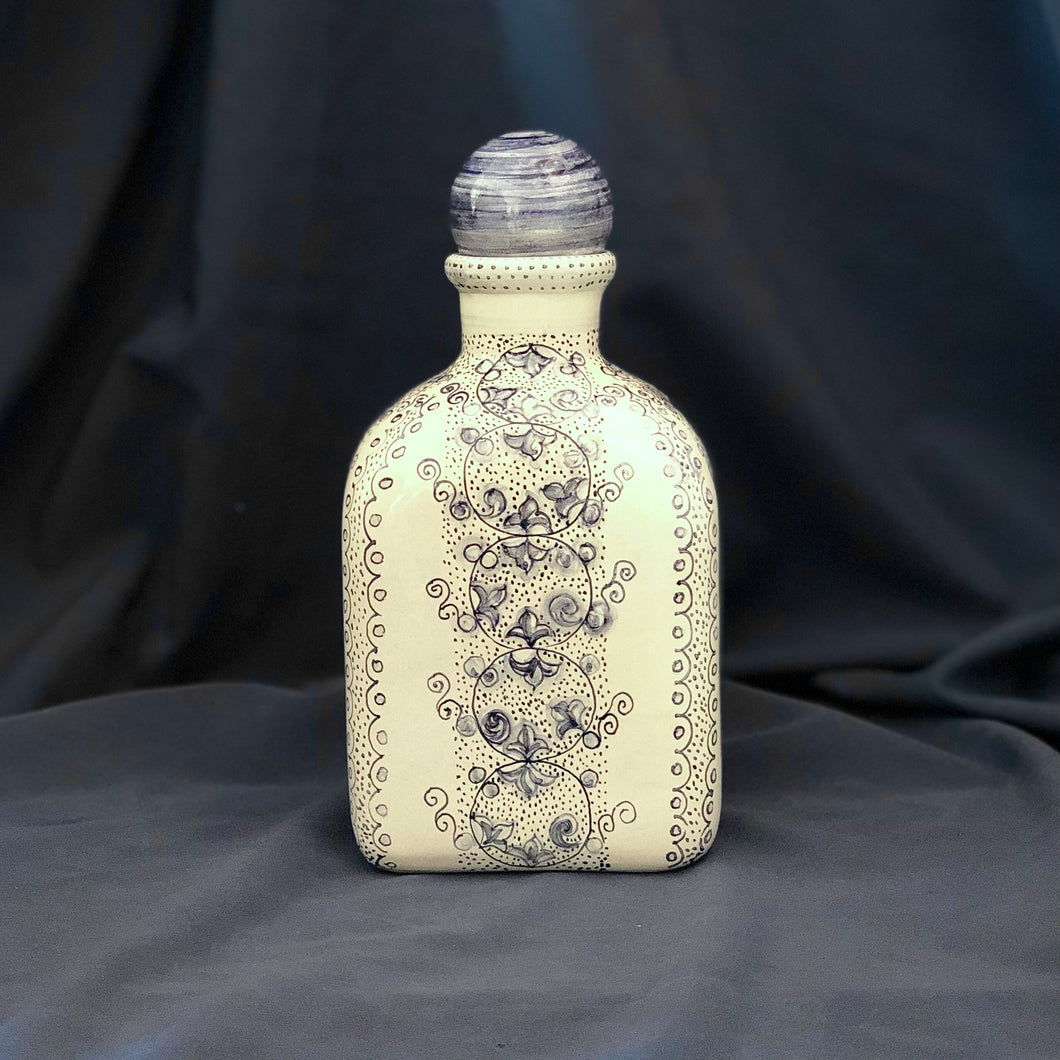 Majolica bottle Blue Dream