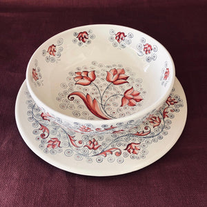 Serving Bowl Umbrian Rose