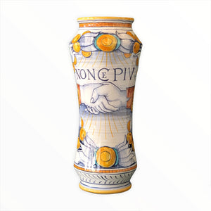 Renaissance majolica Jar 'Friendship'