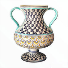 Load image into Gallery viewer, Blue Fish Scales amphora
