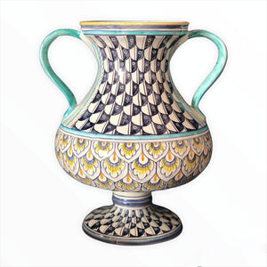 Blue Fish Scales amphora
