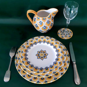 Dining Set 'Yellow Peacock'