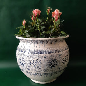 handmade ceramics maiolica pottery flower pot 