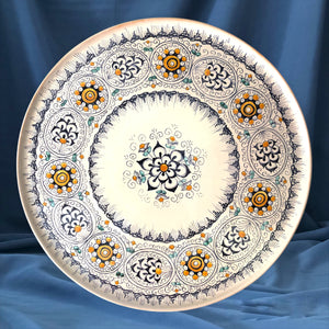 handmade ceramics maiolica pottery cake dish