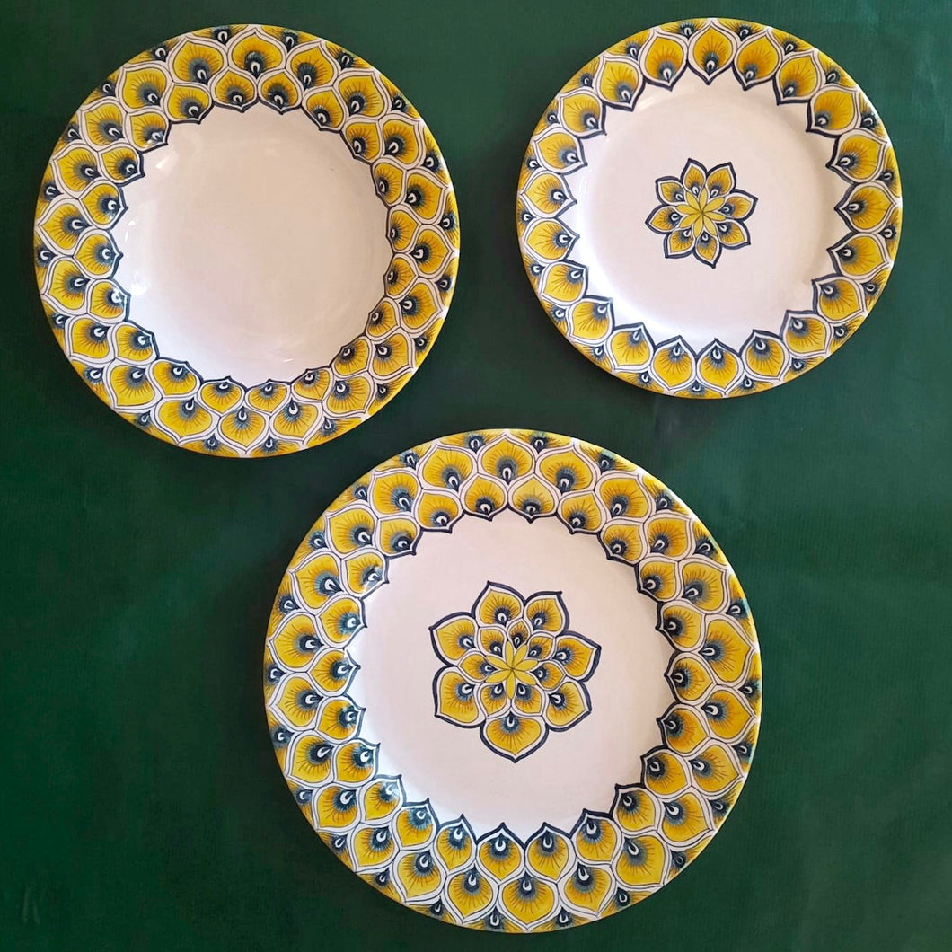 Dining Set 'Yellow Peacock'