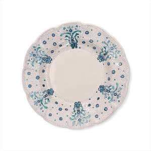 handmade ceramic soup plate aquamarine