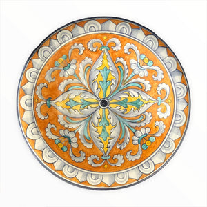 Majolica Wall Plate Renaissance Star