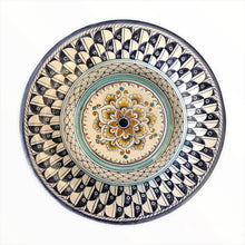 Load image into Gallery viewer, Small majolica wall plate Blue Fish Scales
