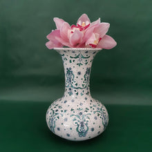 Load image into Gallery viewer, handmade ceramic vase romantic green

